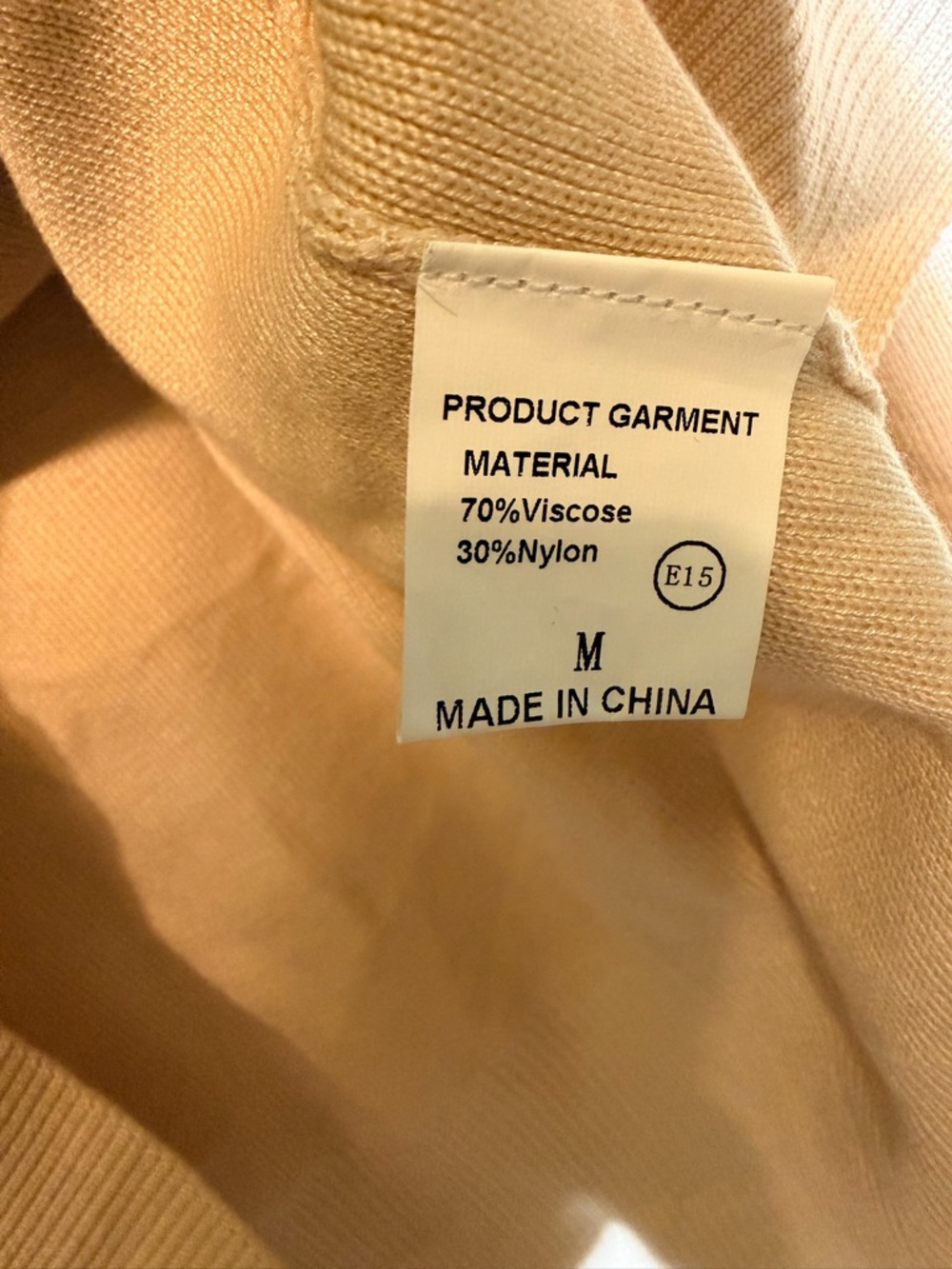 Light Beige Knit Top with Small Chest Pocket - Picture 7 of 10